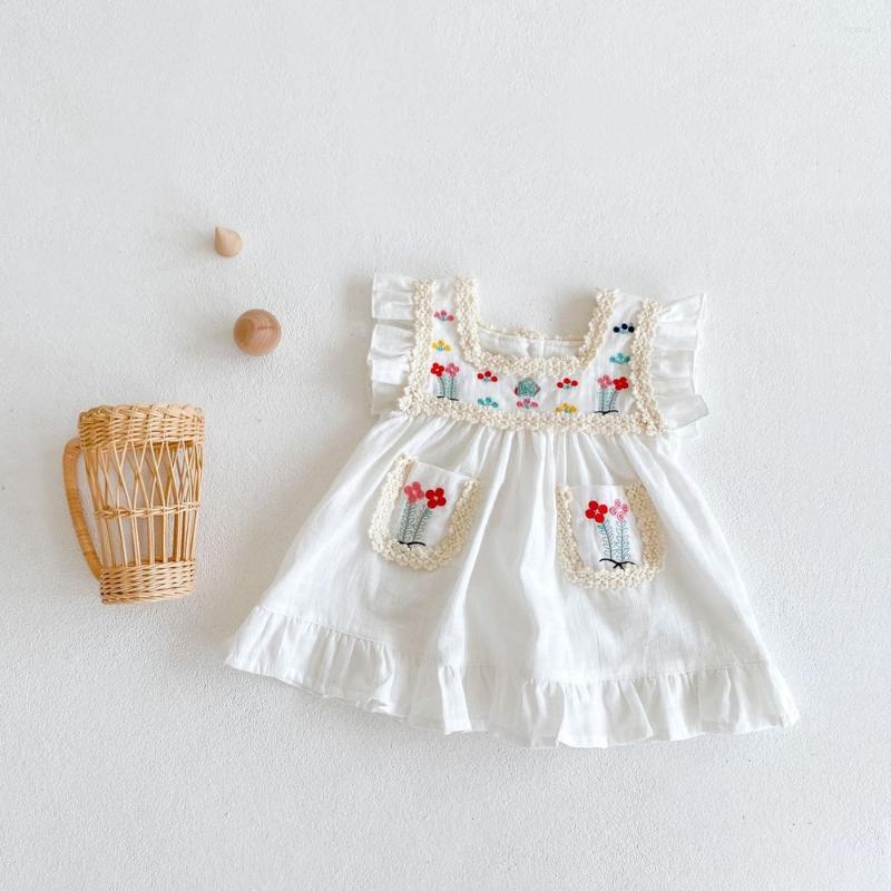 Girl Dresses Summer Baby Dress Embroidered Lace Cotton Sleeveless Skirt Cute Princess Clothing 0-3 Years, White
Girl Dresses Summer Baby Dress Embroidered Lace Cotton Sleeveless Skirt Cute Princess Clothing 0-3 Years, White