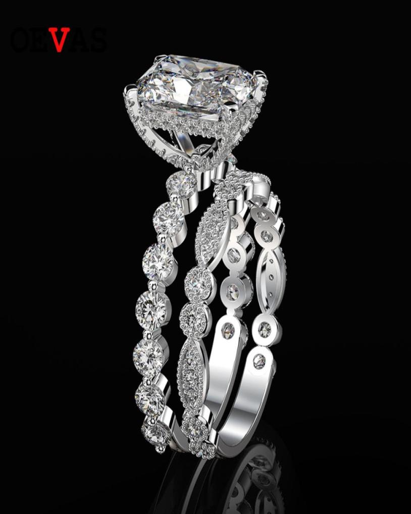 OEVAS 100 925 Sterling Silver Wedding Rings Set For Women Sparking Created Moissanite Gemstone Diamonds Engagement Fine Jewelry4743041
OEVAS 100 925 Sterling Silver Wedding Rings Set For Women Sparking Created Moissanite Gemstone Diamonds Engagement Fine Jewelry4743041