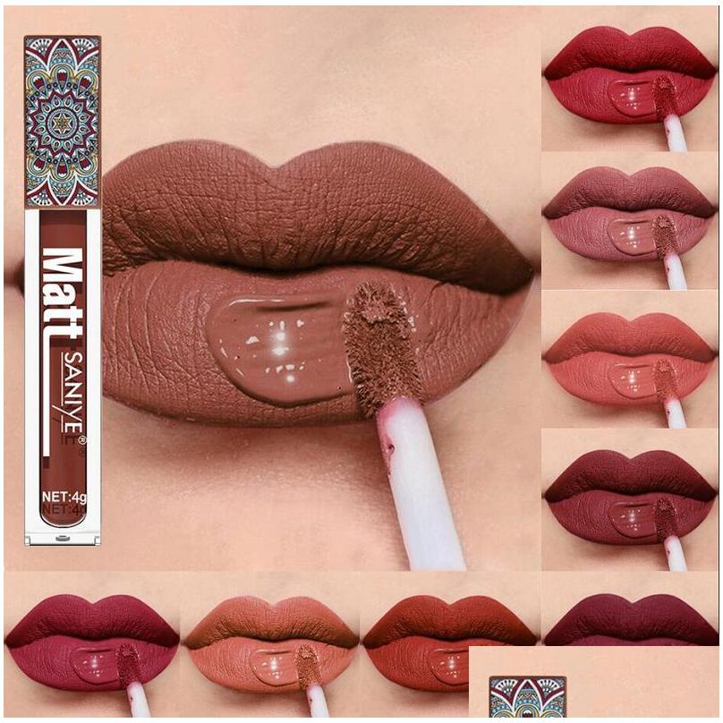 Lip Gloss Waterproof Matte Nude Brown Pigment Dark Red Long Lasting Veet Liquid Lipstick Women Makeup Lips Glaze Drop Delivery Health Dhpdo, Customize
Lip Gloss Waterproof Matte Nude Brown Pigment Dark Red Long Lasting Veet Liquid Lipstick Women Makeup Lips Glaze Drop Delivery Health Dhpdo, Customize