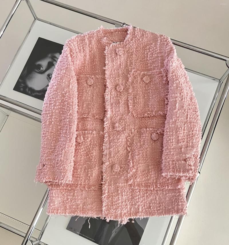 Women' Jackets 2023 Women Fashion High Quality Long Sleeve Round Neck Tassel Tweed Mid-length Jacket 1111
Women' Jackets 2023 Women Fashion High Quality Long Sleeve Round Neck Tassel Tweed Mid-length Jacket 1111