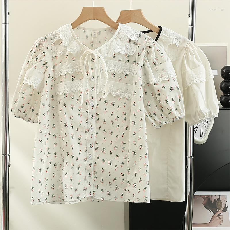 Women's Blouses Korejepo Sweet Ruffle Edge Lace Shirts Bubble Sleeve Shirt Women's 2023 High Street Romantic Summer Casual Versatile Top, White
Women's Blouses Korejepo Sweet Ruffle Edge Lace Shirts Bubble Sleeve Shirt Women's 2023 High Street Romantic Summer Casual Versatile Top, White