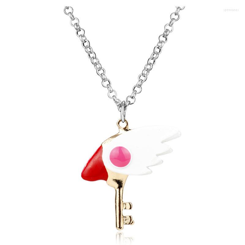 Chains Anime Card Captor Sakura Woman Necklace Magic Wand Women Necklaces Pendant Fashion Elegant Cosplay Jewelry Zinc Alloy Llaveros
Chains Anime Card Captor Sakura Woman Necklace Magic Wand Women Necklaces Pendant Fashion Elegant Cosplay Jewelry Zinc Alloy Llaveros