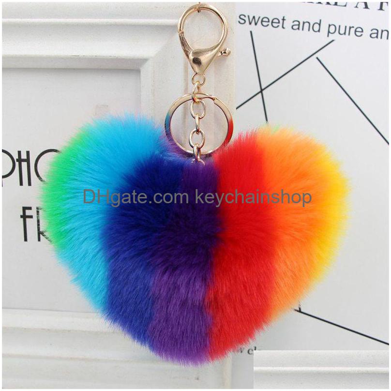 Key Rings Fashion Plush Keychain 10Cm Creative Heart Shaped Hairball Ring Bag Pendant Drop Delivery Jewelry Dhwpz
Key Rings Fashion Plush Keychain 10Cm Creative Heart Shaped Hairball Ring Bag Pendant Drop Delivery Jewelry Dhwpz