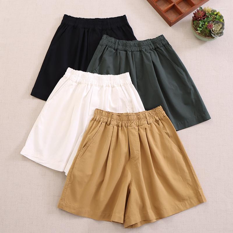 Women's Shorts 2023 Summer Japan Style Mori Girl Elastic Waist Cotton Solid Color Loose Women, Black
Women's Shorts 2023 Summer Japan Style Mori Girl Elastic Waist Cotton Solid Color Loose Women, Black