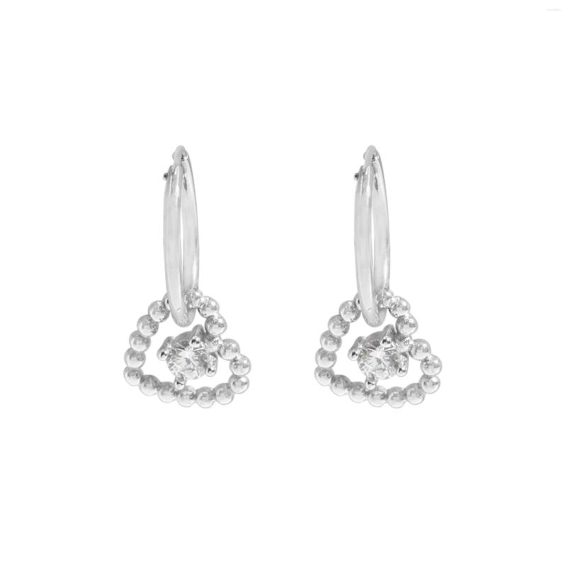 Hoop Earrings Simple And Elegant Small Design Love Diamond Pendant 925 Sterling Silver Female
Hoop Earrings Simple And Elegant Small Design Love Diamond Pendant 925 Sterling Silver Female