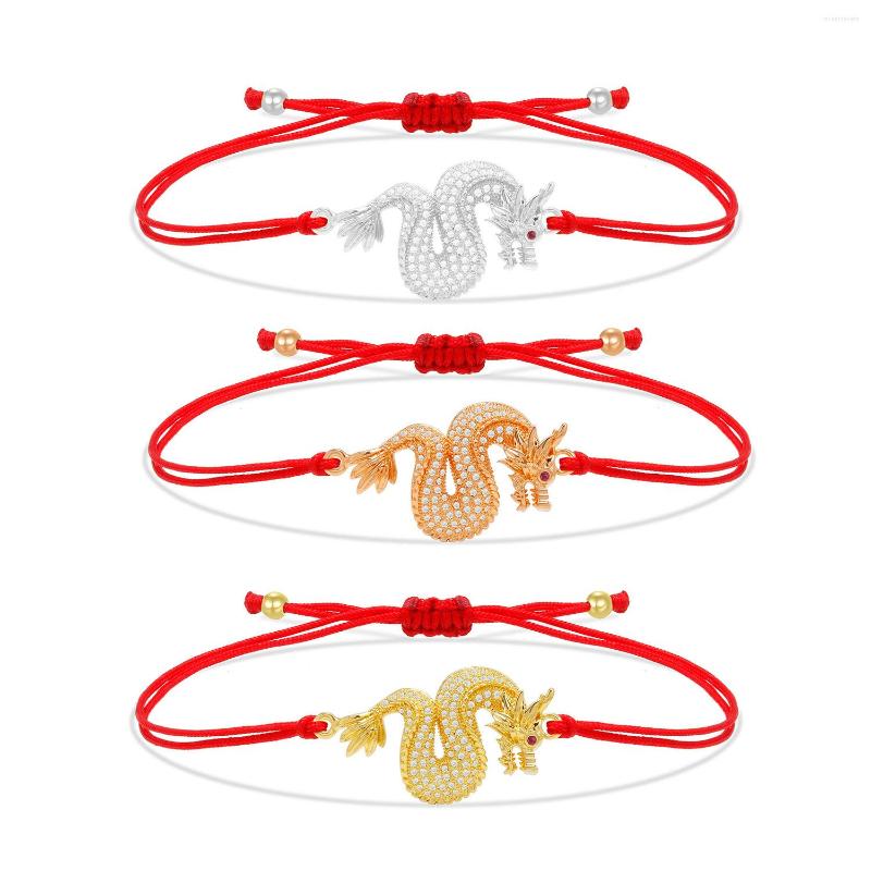 Charm Bracelets Cubic Zirconia Stone Chinese Dragon Red String Bracelet Women Men 2023 Fashion CZ Animal Lucky Jewelry Gift
Charm Bracelets Cubic Zirconia Stone Chinese Dragon Red String Bracelet Women Men 2023 Fashion CZ Animal Lucky Jewelry Gift