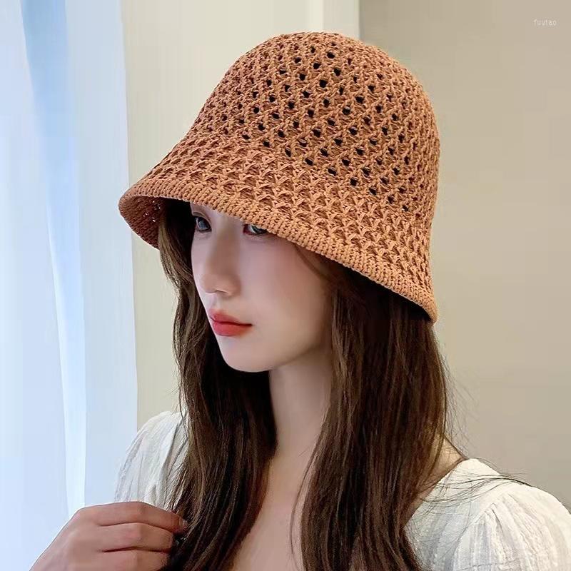 Berets Summer Korean Of The Tide Sun Protection Fisherman Hat Fashion Faux Straw Hollow Knitted Hat. Bucket Hats Japan Girl, Black
Berets Summer Korean Of The Tide Sun Protection Fisherman Hat Fashion Faux Straw Hollow Knitted Hat. Bucket Hats Japan Girl, Black