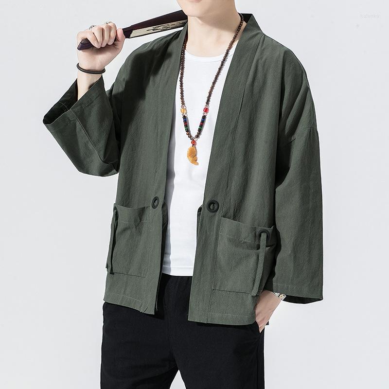 Ethnic Clothing Plus Size 5XL Men Kimono Cardigan Japanese Traditional Samurai Costume Chinese Style Loose Cotton Linen Male Yukata Haori
Ethnic Clothing Plus Size 5XL Men Kimono Cardigan Japanese Traditional Samurai Costume Chinese Style Loose Cotton Linen Male Yukata Haori