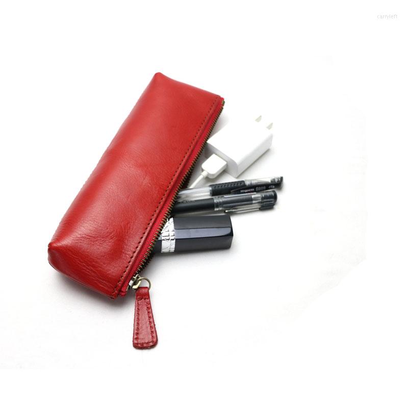Cosmetic Bags Monogrammed Genuine Leather Zipper Pen Case Pencil Bag Large Capacity Handmade Creative School Stationary, Burgundy
Cosmetic Bags Monogrammed Genuine Leather Zipper Pen Case Pencil Bag Large Capacity Handmade Creative School Stationary, Burgundy