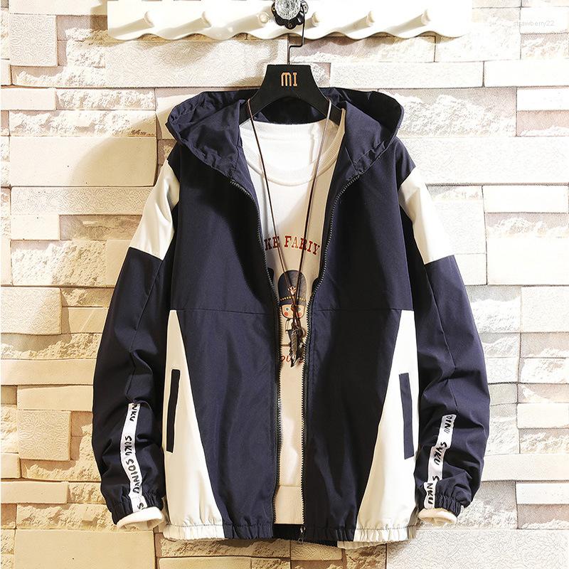 Men's Jackets #7019 Blue Black Grey Spliced Color Casual Mens And Coats Korean Style Men Coat With Hood Windbreaker Jacket Loose TideMen's
Men's Jackets #7019 Blue Black Grey Spliced Color Casual Mens And Coats Korean Style Men Coat With Hood Windbreaker Jacket Loose TideMen's