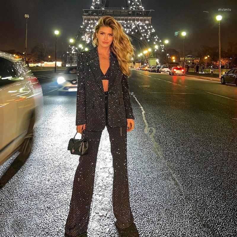 Women' Two Piece Pants Glitter Black Women Pant Sets 3 Pieces High Quality Evening Party Dress Custom Made Fashion Style Lady Pantsuits
Women' Two Piece Pants Glitter Black Women Pant Sets 3 Pieces High Quality Evening Party Dress Custom Made Fashion Style Lady Pantsuits