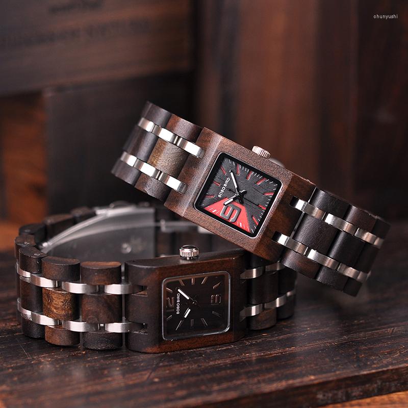 Wristwatches BOBO BIRD Wooden Woman Watches Women Wood Watch Female Wristwatch Quartz Square Box Girl Friend Gift, S03-2
Wristwatches BOBO BIRD Wooden Woman Watches Women Wood Watch Female Wristwatch Quartz Square Box Girl Friend Gift, S03-2