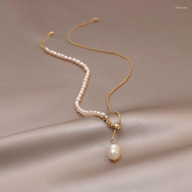 Pendant Necklaces Round Pearl Necklace For Women Simple Design Stainless Steel Pearls Chain Choker Neclaces Jewelry Gift B140
Pendant Necklaces Round Pearl Necklace For Women Simple Design Stainless Steel Pearls Chain Choker Neclaces Jewelry Gift B140