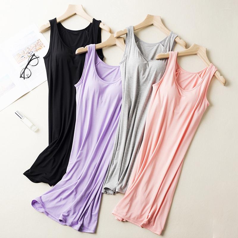 Women's Sleepwear Modal Night Dress Women Nightgown Built-in Shelf Bra Chemise Sleeveless Solid Lounge Nightdress Female Home Clothes, Purple
Women's Sleepwear Modal Night Dress Women Nightgown Built-in Shelf Bra Chemise Sleeveless Solid Lounge Nightdress Female Home Clothes, Purple