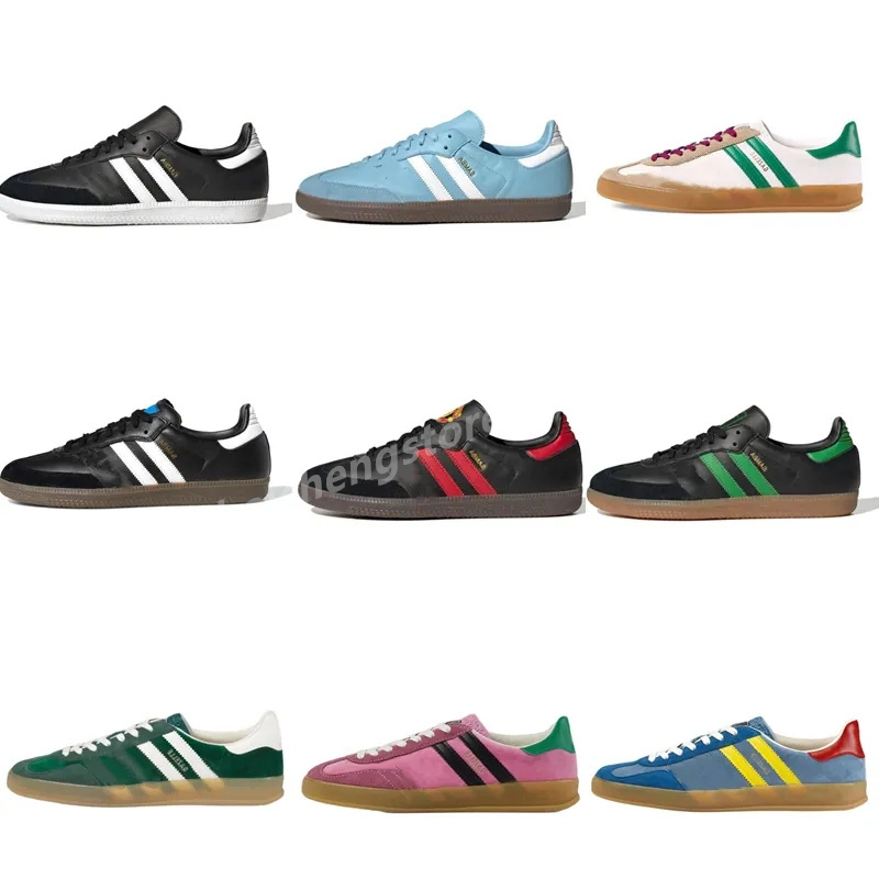 Samba Casual Shoes Fashion Designer Women Mens Sambas Gazellles Trainers Monogram Gazelle Wales Bonner Argentina Red Velvet Platform Flat Sports Sneakers b6, Color 1
Samba Casual Shoes Fashion Designer Women Mens Sambas Gazellles Trainers Monogram Gazelle Wales Bonner Argentina Red Velvet Platform Flat Sports Sneakers b6, Color 1