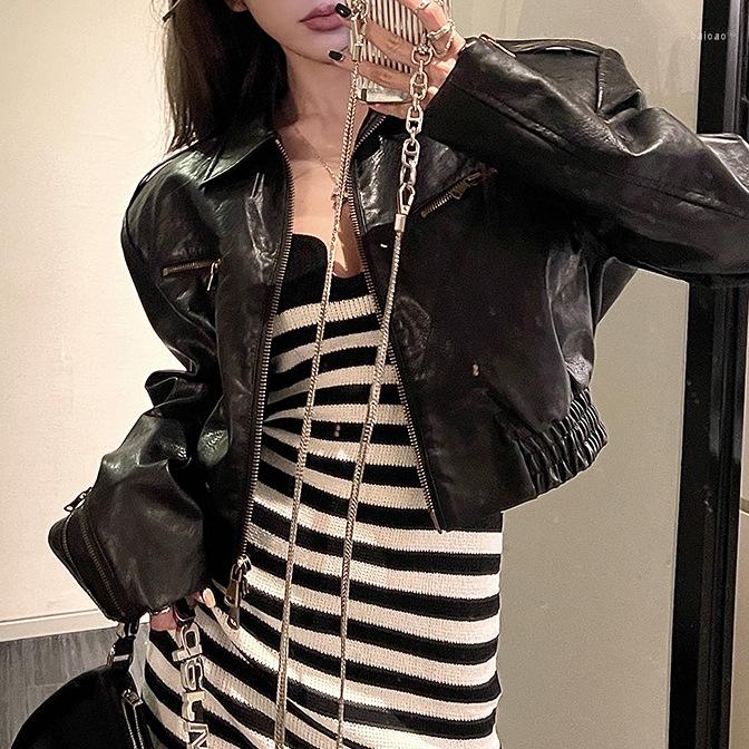 Women' Leather 2023 Women Vintage Oil Wax Real Cowhide Coat Genuine Cow Jacket E19, Black
Women' Leather 2023 Women Vintage Oil Wax Real Cowhide Coat Genuine Cow Jacket E19, Black