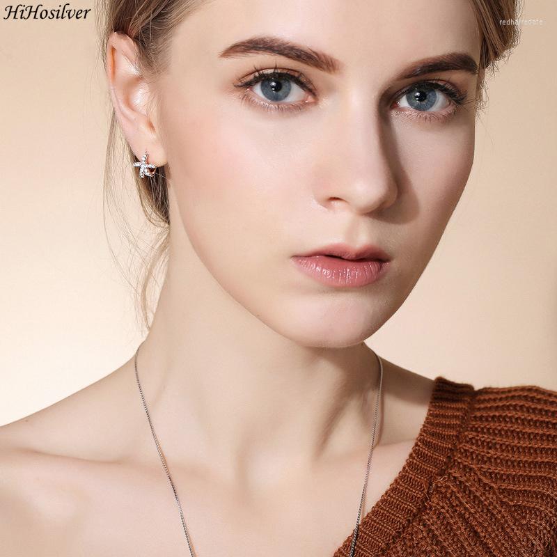 Hoop Earrings HiHosilver 925 Silver Needle Women's Fashion High-quality Jewelry Crystal Zircon Starfish HS0106
Hoop Earrings HiHosilver 925 Silver Needle Women's Fashion High-quality Jewelry Crystal Zircon Starfish HS0106
