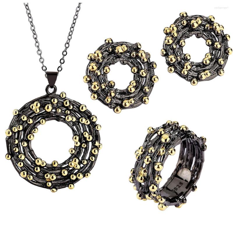 Necklace Earrings Set Ajojewel Gold-color Bead Statement For Women Black Vintage Ring Retro Wholesale Good Gift Items, Picture shown
Necklace Earrings Set Ajojewel Gold-color Bead Statement For Women Black Vintage Ring Retro Wholesale Good Gift Items, Picture shown