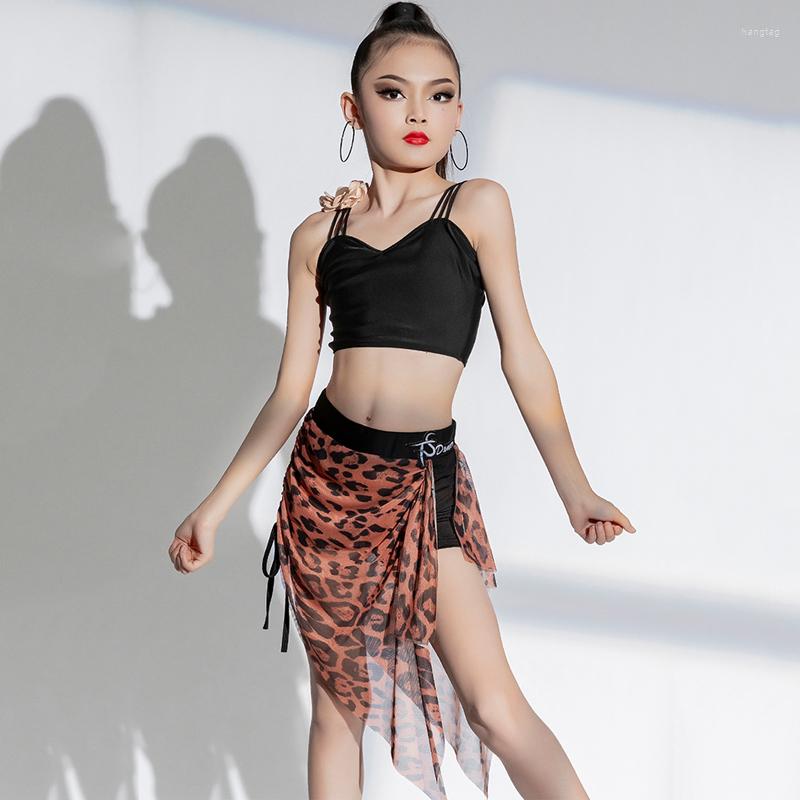 Stage Wear 2023 Fashion Latin Dance Costumes For Girls Black Sling Tops Leopard Print Mesh Skirt Suit Practice Clothes Dress DN14978, Picture shown
Stage Wear 2023 Fashion Latin Dance Costumes For Girls Black Sling Tops Leopard Print Mesh Skirt Suit Practice Clothes Dress DN14978, Picture shown