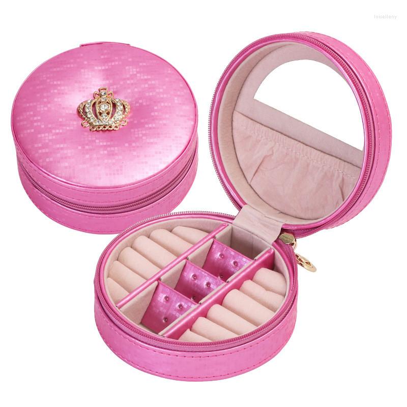 Jewelry Pouches High Quality Portable PU Leather Box With Mirror Korean Style Simple Ring Earring
Jewelry Pouches High Quality Portable PU Leather Box With Mirror Korean Style Simple Ring Earring