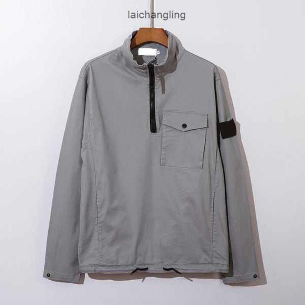 Men's Jackets Mens Brand Designer Spring Autumn Black Grey Loose Style High-end Stone Half Zipper Technical Work Jacket for Men Women W8ie
Men's Jackets Mens Brand Designer Spring Autumn Black Grey Loose Style High-end Stone Half Zipper Technical Work Jacket for Men Women W8ie