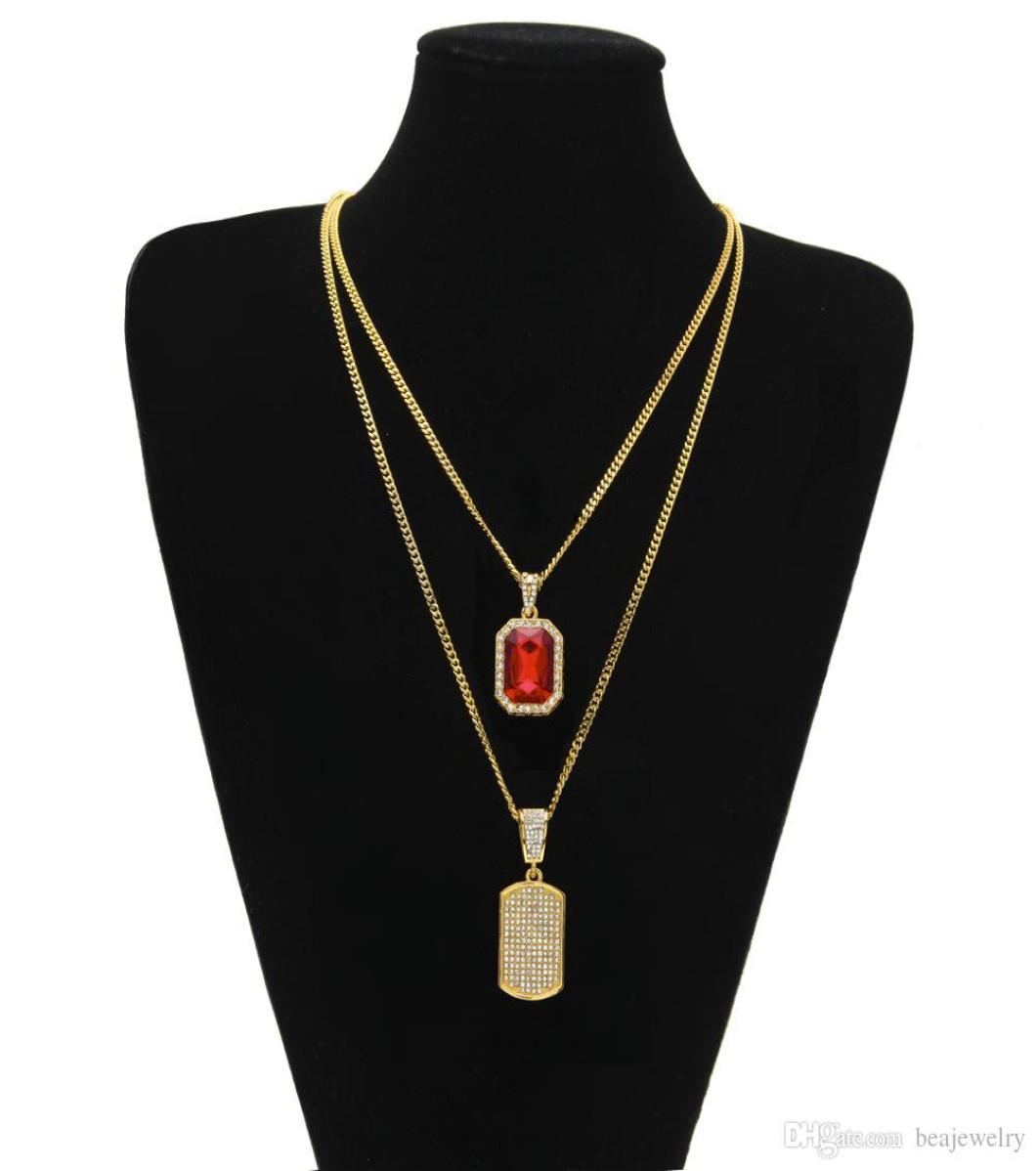 New fashion charm Arrival Micro Rhinestone Red Ruby Dog Tag Pendant Chain Necklace Set High Quality Iced Out Hip Hop Jewelry gift4165779
New fashion charm Arrival Micro Rhinestone Red Ruby Dog Tag Pendant Chain Necklace Set High Quality Iced Out Hip Hop Jewelry gift4165779