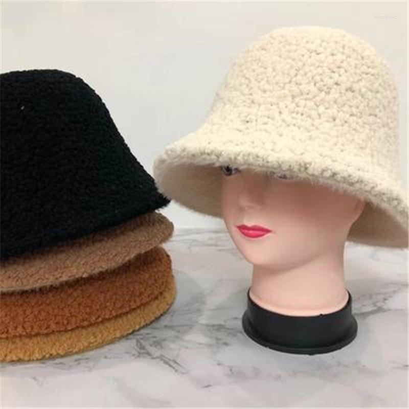 Berets Lamb Cashmere Fisherman Hat Retro Knitted Wool Basin Bucket Winter Women Fashion Solid Color Fur Cap, Black
Berets Lamb Cashmere Fisherman Hat Retro Knitted Wool Basin Bucket Winter Women Fashion Solid Color Fur Cap, Black