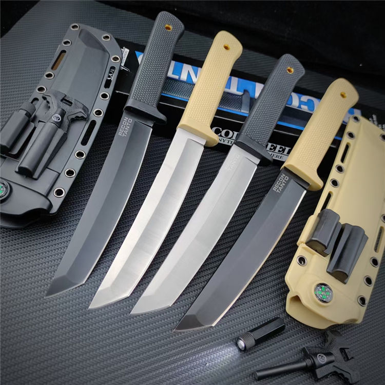NEW 29.5CM COLDSTEEL scout samurai Fixed Hunt Knife SK-5 Carbon Steel Blade Kray-Ex handle Camping outdoor Survival Tactical Knives sharp blade kitchen fruit knifes
NEW 29.5CM COLDSTEEL scout samurai Fixed Hunt Knife SK-5 Carbon Steel Blade Kray-Ex handle Camping outdoor Survival Tactical Knives sharp blade kitchen fruit knifes