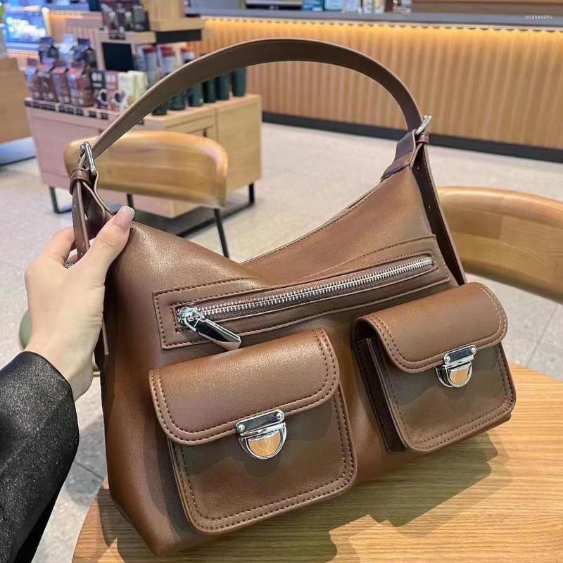 Evening Bags Retro Designer Bag Soft PU Shoulder Large Crossbody For Women 2023 Purses And Handbags Multiple Pockets Shopper Tote, Brown
Evening Bags Retro Designer Bag Soft PU Shoulder Large Crossbody For Women 2023 Purses And Handbags Multiple Pockets Shopper Tote, Brown