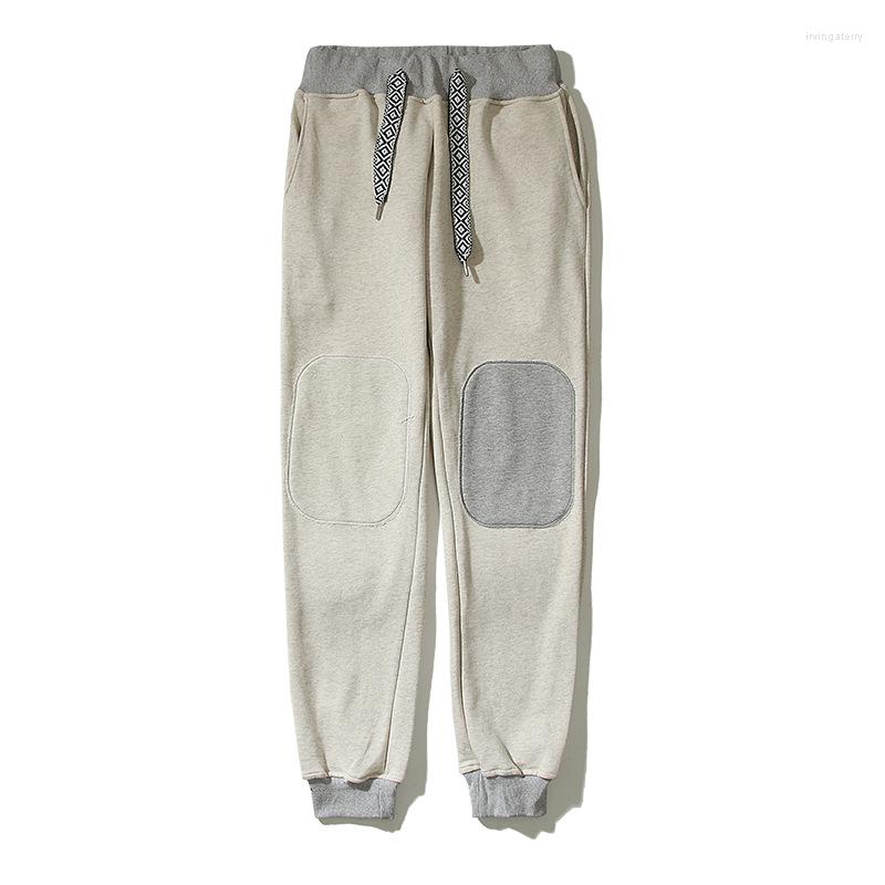 

Men's Pants 22SS KAPITAL Hirata And Hongri Fashion Pure Cotton Patch Elastic Loose Casual Trousers, Gray