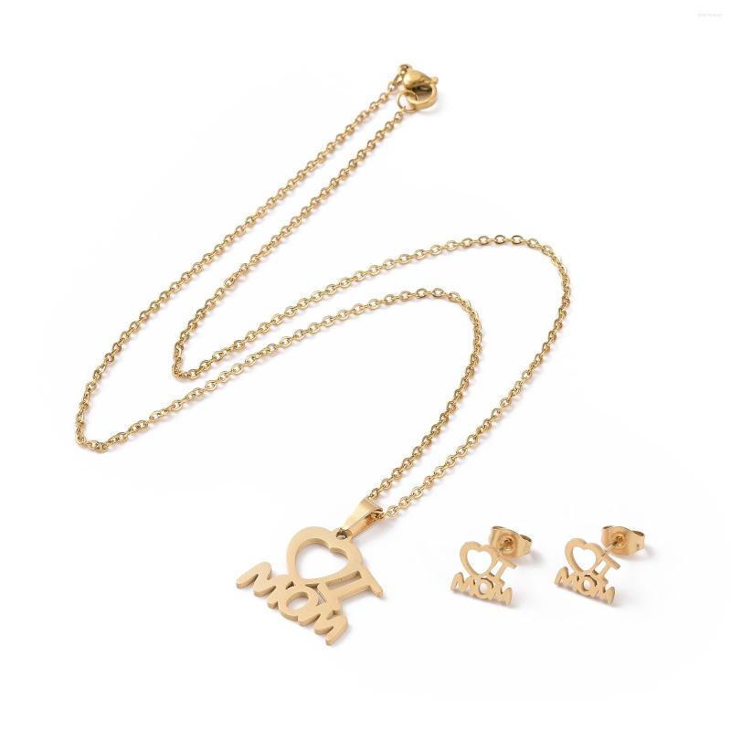 Necklace Earrings Set Mother's Day Jewelry Creative 10 Sets 304 Stainless Steel Mama Love Heart Pendant Stud Thanksgiving Gift, Picture shown
Necklace Earrings Set Mother's Day Jewelry Creative 10 Sets 304 Stainless Steel Mama Love Heart Pendant Stud Thanksgiving Gift, Picture shown