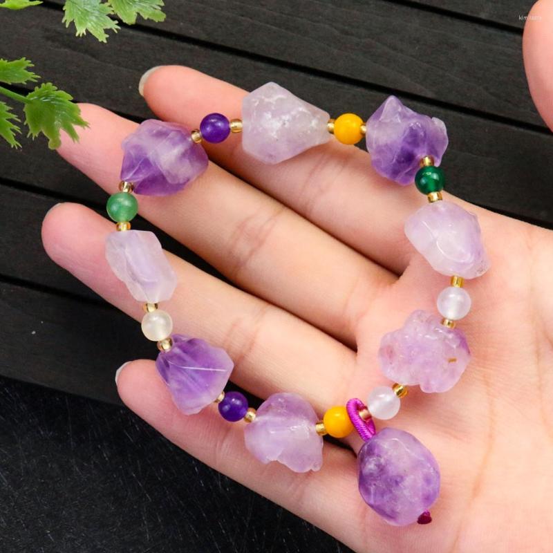 Strand Raw Irregular Amethyst Cluster Rough Quartz Crystal Bracelet Charms Handmade Ore Agate Jewelry Healing Yoga Meditation
Strand Raw Irregular Amethyst Cluster Rough Quartz Crystal Bracelet Charms Handmade Ore Agate Jewelry Healing Yoga Meditation
