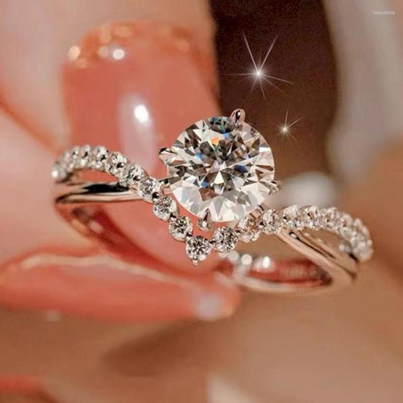Wedding Rings Crown Four Copper Plated Platinum Overlap Opening Resizeable Women Ring Big Crystal Lady Prevent Allergy Finger Jewerly
Wedding Rings Crown Four Copper Plated Platinum Overlap Opening Resizeable Women Ring Big Crystal Lady Prevent Allergy Finger Jewerly