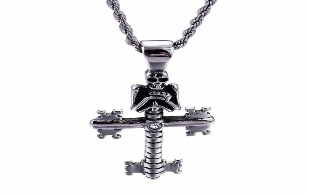 Punk Evil Skull Pendant Necklaces For Men Stainless Steel Cross Chain Gothic Biker Jewelry Accessories5382057
Punk Evil Skull Pendant Necklaces For Men Stainless Steel Cross Chain Gothic Biker Jewelry Accessories5382057