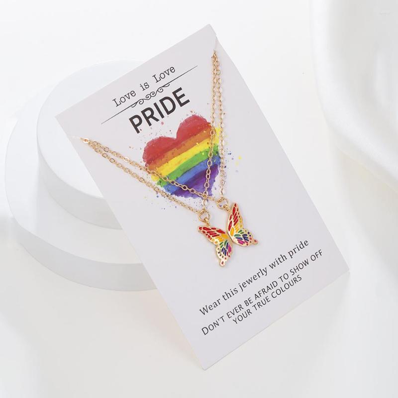 Pendant Necklaces In 2 Pieces A Set Fashion Simple Sweet Paper Card Love Rainbow Color Butterfly Patchwork Necklace For Women
Pendant Necklaces In 2 Pieces A Set Fashion Simple Sweet Paper Card Love Rainbow Color Butterfly Patchwork Necklace For Women