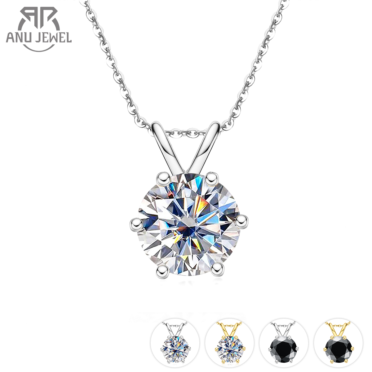 AnuJewel 1ct 3ct 5ct D Color Moissanite Diamond Top Quality 18K Gold Plated Pendant Necklace Fine Jewelry Gifts Wholesale
AnuJewel 1ct 3ct 5ct D Color Moissanite Diamond Top Quality 18K Gold Plated Pendant Necklace Fine Jewelry Gifts Wholesale