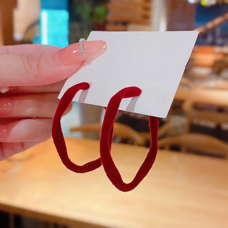 Hoop Earrings & Huggie Big Circle Hook Red 40mm Exquisite Simple Velvet Winter Warm Korea Fashion Banquet Women Jewelry GiftsHoop
Hoop Earrings & Huggie Big Circle Hook Red 40mm Exquisite Simple Velvet Winter Warm Korea Fashion Banquet Women Jewelry GiftsHoop