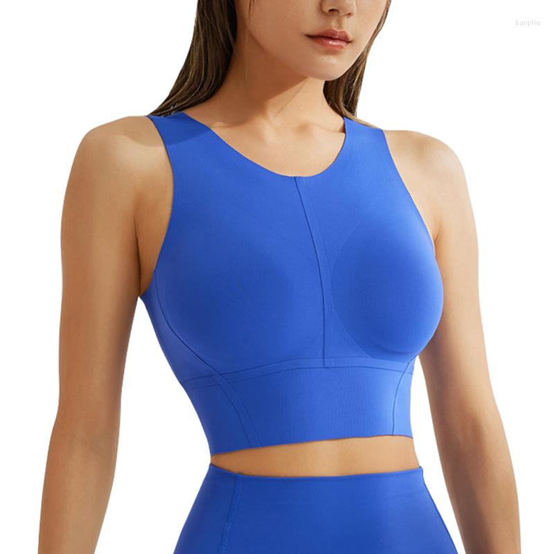 Yoga Outfit Women Compression Comfort Stretchy Soft Padded Supportive Bra Solid Color With Push Up Outdoor Fitness Sports, Blue
Yoga Outfit Women Compression Comfort Stretchy Soft Padded Supportive Bra Solid Color With Push Up Outdoor Fitness Sports, Blue