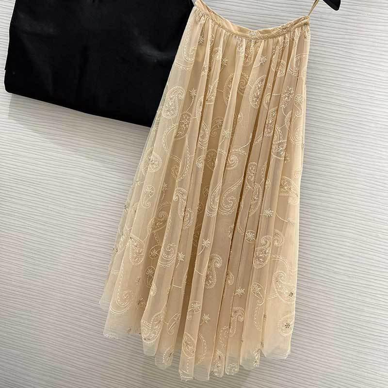 Skirts 23Summer Sequins Skirt Fashion Runway High Waist Embroidered Beaded Lining Silk Elegant Women Top Quality Clothes, Likepicture
Skirts 23Summer Sequins Skirt Fashion Runway High Waist Embroidered Beaded Lining Silk Elegant Women Top Quality Clothes, Likepicture