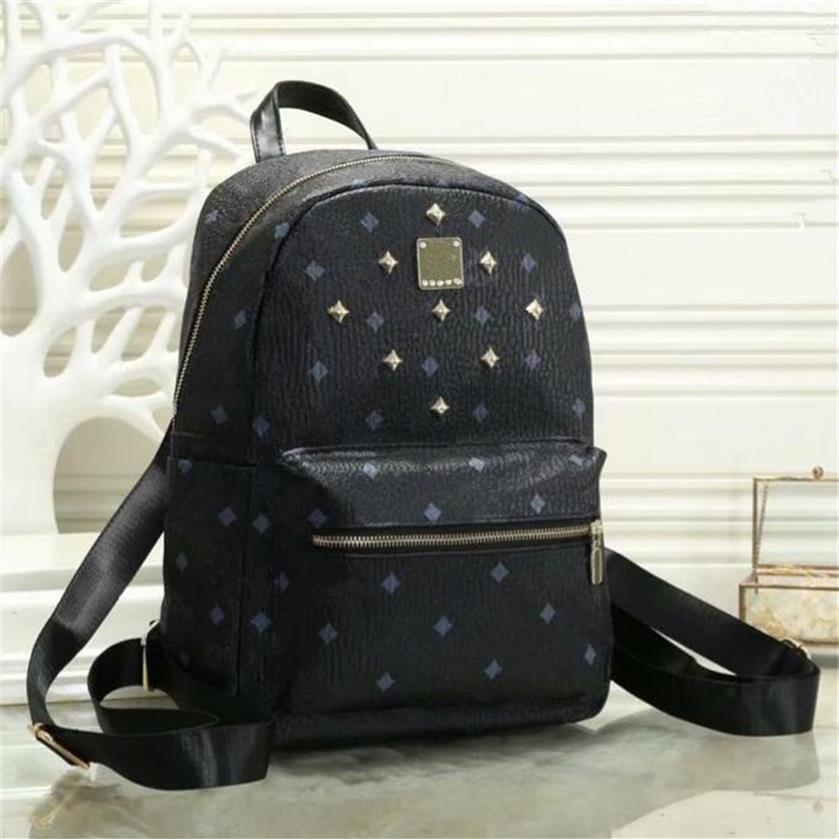 Leather Handbags High Quality 2 size men and women School Backpack famous Rivet printing Backpack Designer lady Bags Boy and Girl 257O, S5
Leather Handbags High Quality 2 size men and women School Backpack famous Rivet printing Backpack Designer lady Bags Boy and Girl 257O, S5