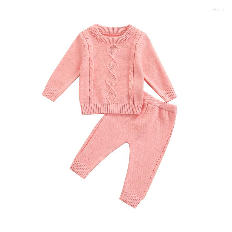 Clothing Sets Baby Girl Sweater Pants Set Round Neck Long Sleeve Solid Color Knitwear Tops Elastic Waist Trousers, Pink
Clothing Sets Baby Girl Sweater Pants Set Round Neck Long Sleeve Solid Color Knitwear Tops Elastic Waist Trousers, Pink