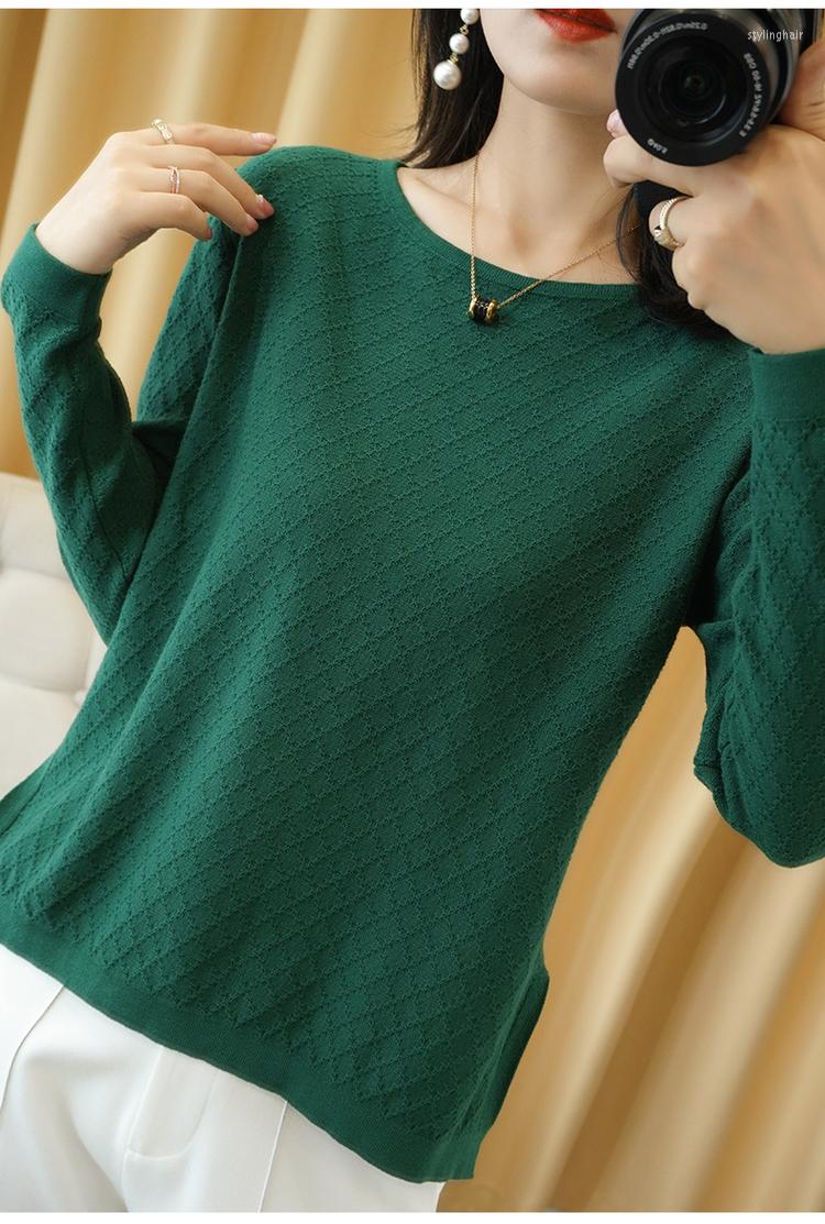 Women' Sweaters Cotton Knit Thin Sweater Women' Round Neck Solid Large Size Pullover Spring Wild Ladies Outer Wear Top, Green
Women' Sweaters Cotton Knit Thin Sweater Women' Round Neck Solid Large Size Pullover Spring Wild Ladies Outer Wear Top, Green