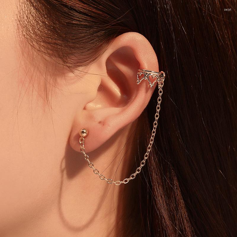 Backs Earrings WKOUD Unique Hollow Crown Clip Design For Women Long Tassel Chain Stud Gold Silver Color Ear Line Party Gifts
Backs Earrings WKOUD Unique Hollow Crown Clip Design For Women Long Tassel Chain Stud Gold Silver Color Ear Line Party Gifts