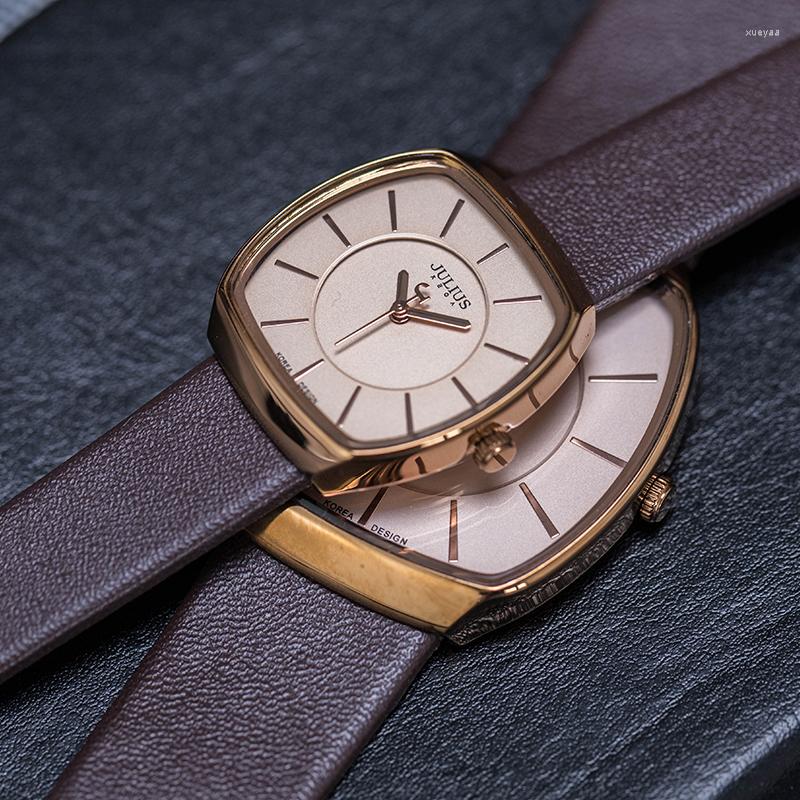 Wristwatches Julius Lady Men's Women's Watch Japan Quartz Hours Fashion Bracelet Simple Real Leather Girl Boy Birthday Lovers Gift, 38mm beige
Wristwatches Julius Lady Men's Women's Watch Japan Quartz Hours Fashion Bracelet Simple Real Leather Girl Boy Birthday Lovers Gift, 38mm beige