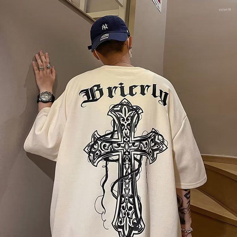 Men's T Shirts 2023 Summer Fashion Y2k Harajuku Cross Print Men Short-sleeved Loose Cotton T-shirt Sweat Absorbent Anti Casual Tops, Black
Men's T Shirts 2023 Summer Fashion Y2k Harajuku Cross Print Men Short-sleeved Loose Cotton T-shirt Sweat Absorbent Anti Casual Tops, Black