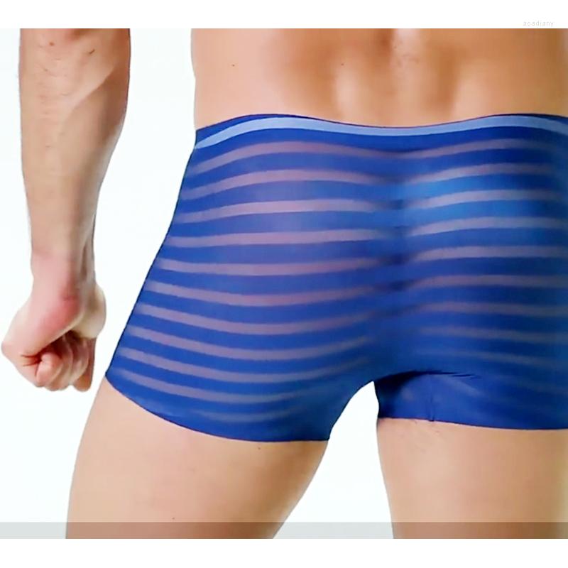 Underpants Mens Underwear Ice Silk Thin Homme See Through Stripe Sexy Transparent Clothing Cuecas Boxer Masculina Boxershorts Perspective, Black
Underpants Mens Underwear Ice Silk Thin Homme See Through Stripe Sexy Transparent Clothing Cuecas Boxer Masculina Boxershorts Perspective, Black