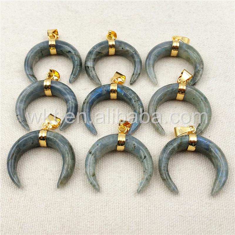 Pendant Necklaces WT-P989 Amazing Wholesale Natural Crescent Labradorite Horn Sale With Gold BezelPendant
Pendant Necklaces WT-P989 Amazing Wholesale Natural Crescent Labradorite Horn Sale With Gold BezelPendant