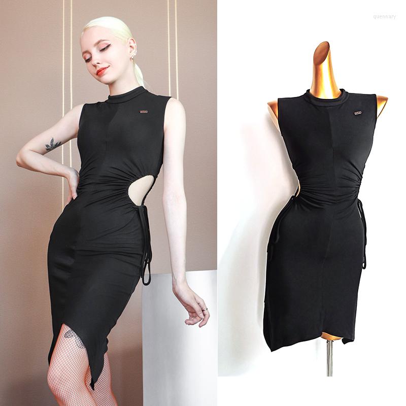 Stage Wear Sexy Latin Dance Dress Modal Slim Waist Hollow Out Summer Practice Women Tango ChaCha Performance Costume VDB3929, Black dress
Stage Wear Sexy Latin Dance Dress Modal Slim Waist Hollow Out Summer Practice Women Tango ChaCha Performance Costume VDB3929, Black dress