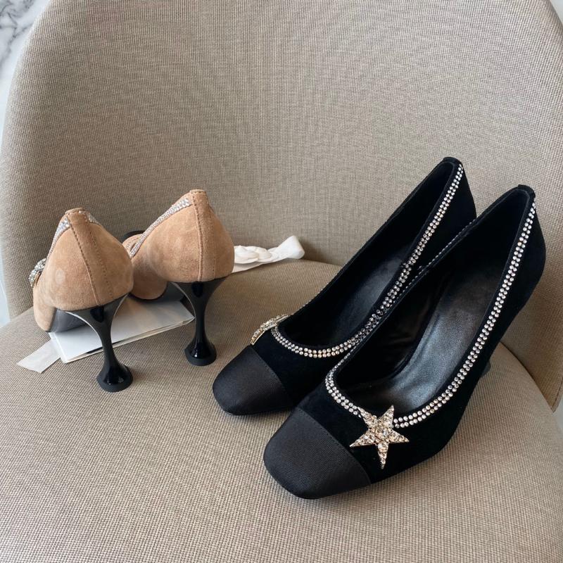 Dress Shoes 2023 Sexy Pumps Square Toe Women Rhinestones Decor Woman Fashion Genuine Leather Slip-On High Heels, Apricot
Dress Shoes 2023 Sexy Pumps Square Toe Women Rhinestones Decor Woman Fashion Genuine Leather Slip-On High Heels, Apricot