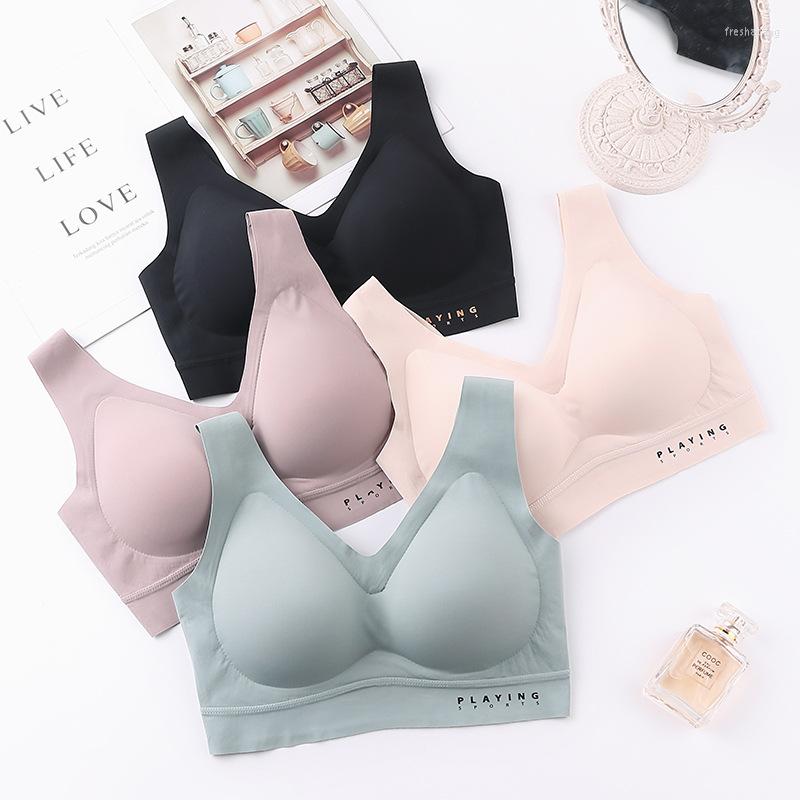 Bras Color Latex Underwear Gradient Jelly Strap Anti-skipping Bra No Steel Ring Beauty Back For Women 7 Colors Available, Gray
Bras Color Latex Underwear Gradient Jelly Strap Anti-skipping Bra No Steel Ring Beauty Back For Women 7 Colors Available, Gray